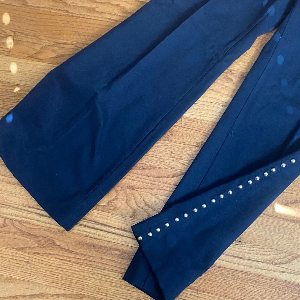 Vintage Studded Navt Women's Pants & Jacket Set - Picture 4 of 4